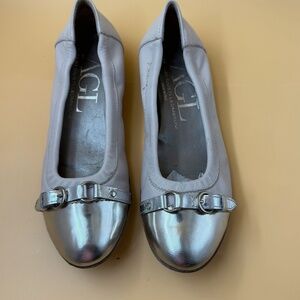 AGL Attilio Giusti Leombruni Leather Ballet Flats – Size  37